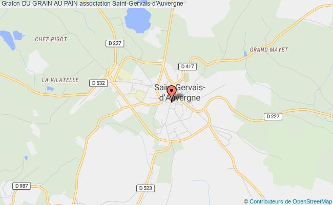 plan association Du Grain Au Pain Saint-Gervais-d'Auvergne
