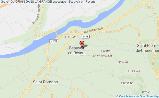 plan association Du Grain Dans La Grange Beauvoir-en-Royans