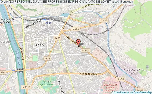 plan association Du Personnel Du Lycee Professionnel Regional Antoine Lomet Agen