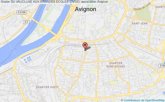 plan association Du Vaucluse Aux Grandes Ecoles (dvge) Avignon