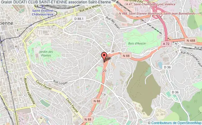 plan association Ducati Club Saint-Étienne Saint-Étienne