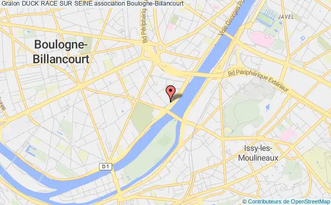 plan association Duck Race Sur Seine Boulogne-Billancourt