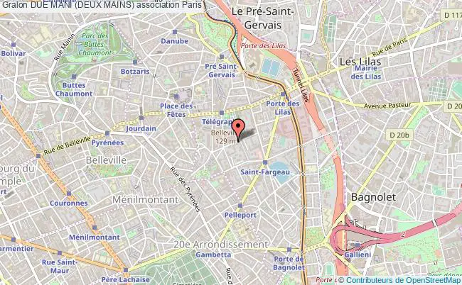 plan association Due Mani (deux Mains) Paris