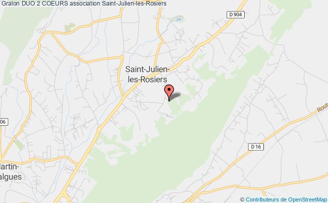plan association Duo 2 Coeurs Saint-Julien-les-Rosiers