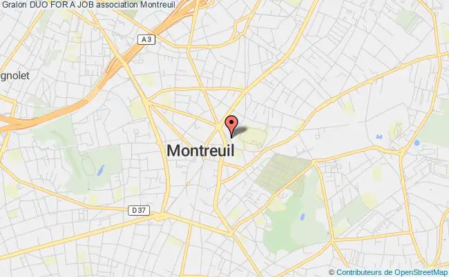 plan association Duo For A Job Montreuil