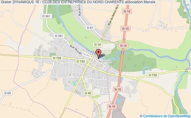 plan association Dynamique 16 - Club Des Entreprises Du Nord Charente Mansle