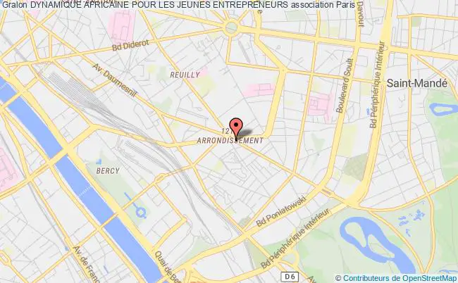plan association Dynamique Africaine Pour Les Jeunes Entrepreneurs Paris