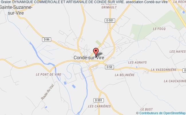 plan association Dynamique Commerciale Et Artisanale De Conde Sur Vire. Condé-sur-Vire