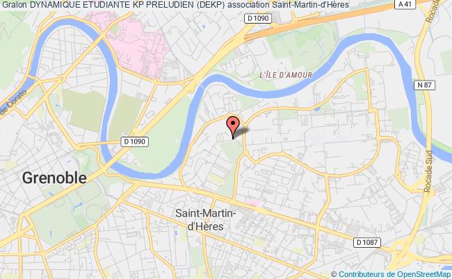 plan association Dynamique Etudiante Kp Preludien (dekp) Saint-Martin-d'Hères
