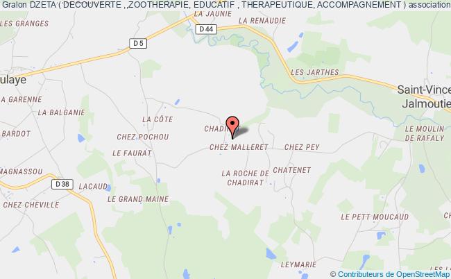 plan association Dzeta ( Decouverte ,,zootherapie, Educatif , Therapeutique, Accompagnement ) Saint Aulaye-Puymangou
