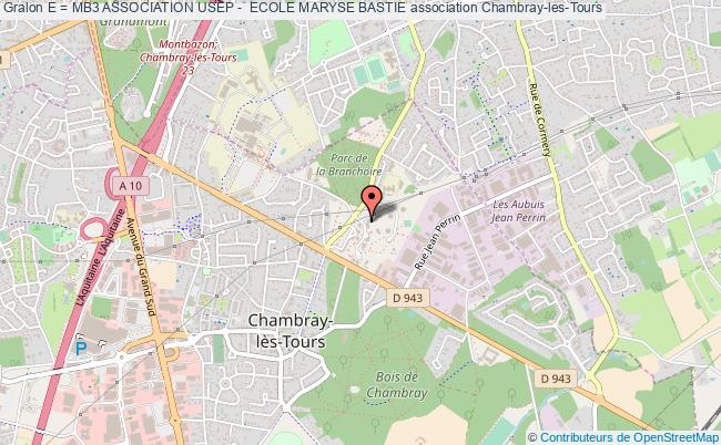 plan association E = Mb3 Association Usep -  Ecole Maryse Bastie Chambray-lès-Tours