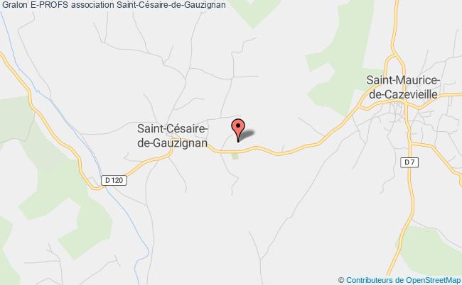 plan association E-profs Saint-Césaire-de-Gauzignan