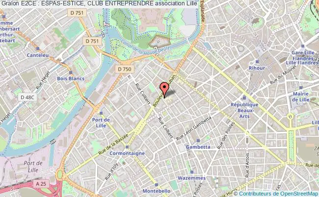 plan association E2ce : Espas-estice, Club Entreprendre Lille