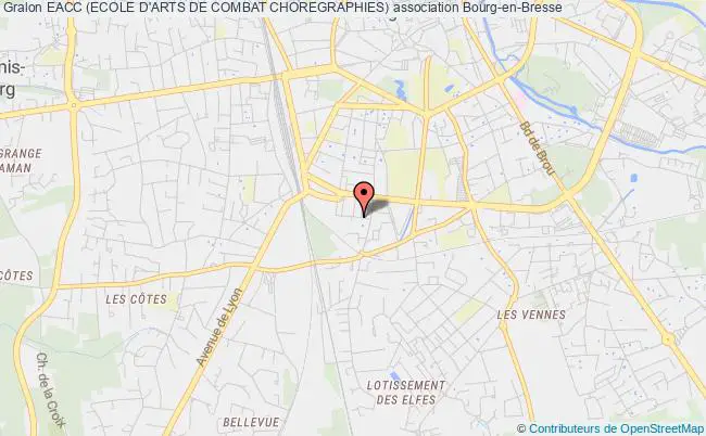 plan association Eacc (ecole D'arts De Combat Choregraphies) Bourg-en-Bresse