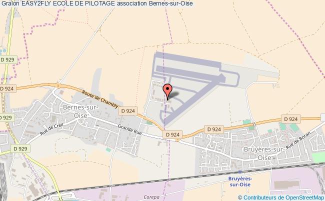 plan association Easy2fly Ecole De Pilotage Bernes-sur-Oise