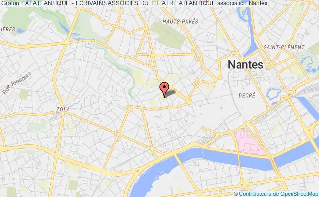 plan association Eat Atlantique - Ecrivains Associes Du Theatre Atlantique Nantes