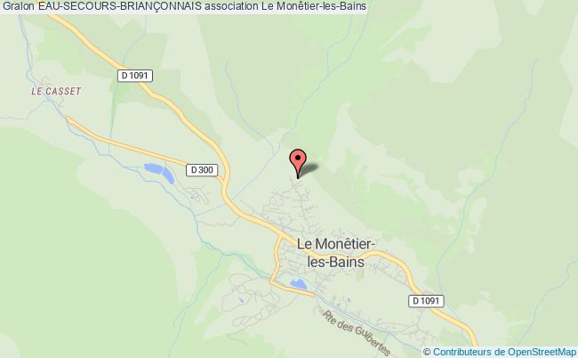 plan association Eau-secours-brianÇonnais Le Monêtier-les-Bains
