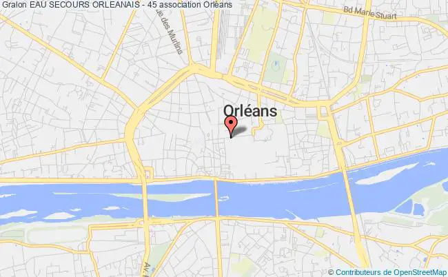 plan association Eau Secours Orleanais - 45 Orléans