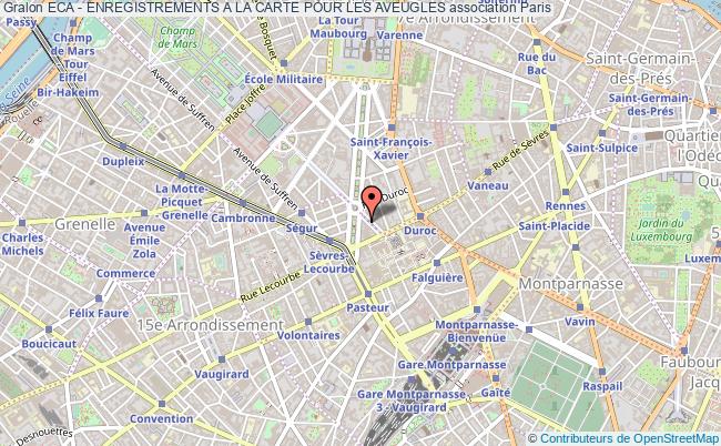 plan association Eca - Enregistrements A La Carte Pour Les Aveugles Paris 15e