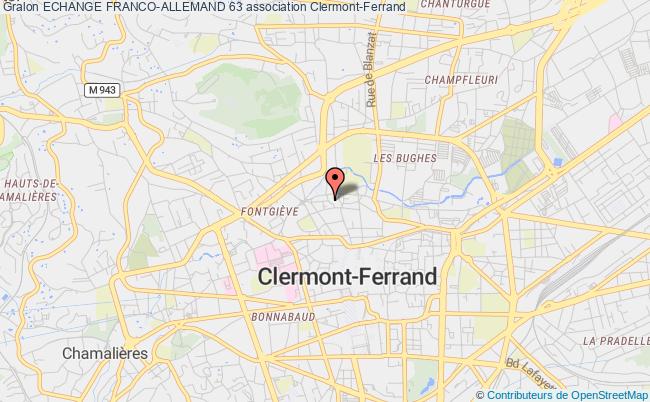 plan association Echange Franco-allemand 63 Clermont-Ferrand