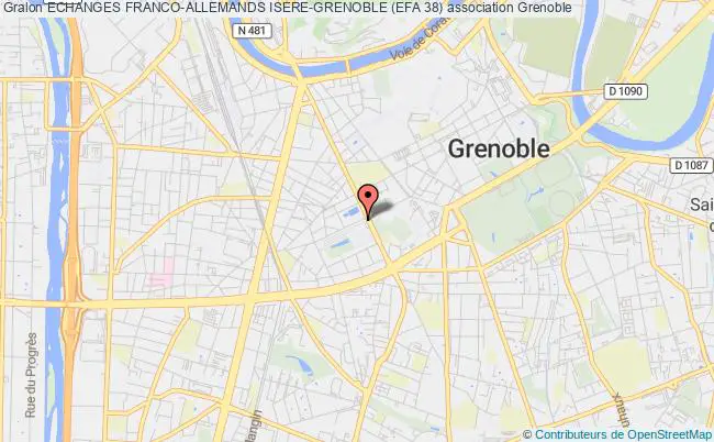 plan association Echanges Franco-allemands Isere-grenoble (efa 38) Grenoble