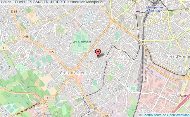plan association Echanges Sans Frontieres Montpellier