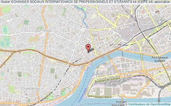 plan association Echanges Sociaux Internationaux De Professionnels Et Etudiants 44 (esipe 44) Nantes