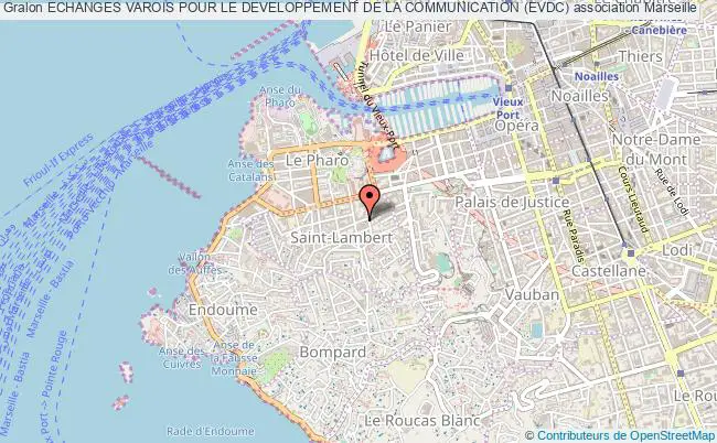plan association Echanges Varois Pour Le Developpement De La Communication (evdc) Marseille