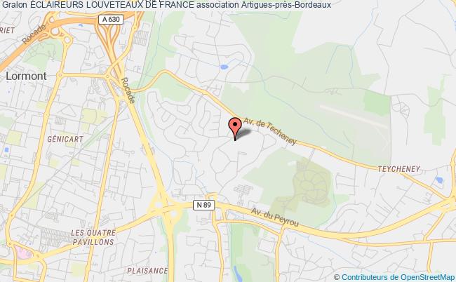 plan association Éclaireurs Louveteaux De France Artigues-près-Bordeaux