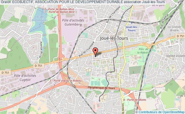 plan association Ecobjectif, Association Pour Le Developpement Durable Joué-lès-Tours