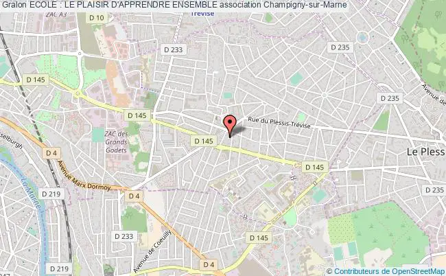 plan association Ecole : Le Plaisir D'apprendre Ensemble Champigny-sur-Marne