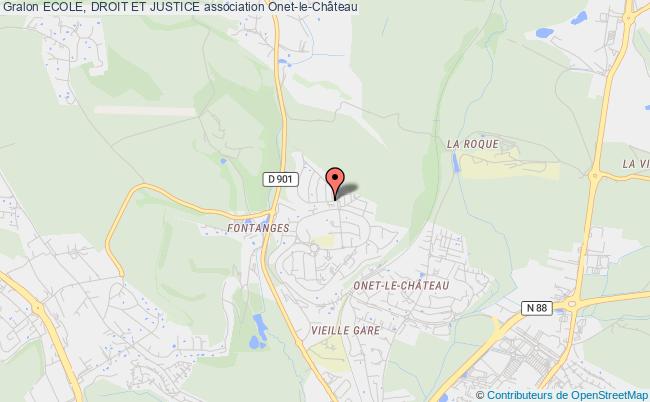 plan association Ecole, Droit Et Justice Onet-le-Château