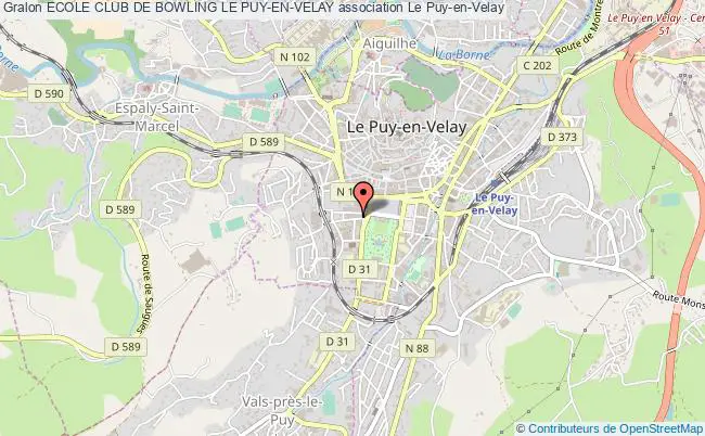 plan association Ecole Club De Bowling Le Puy-en-velay Le    Puy-en-Velay