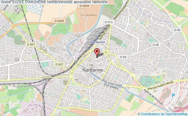 plan association Ecole D'archerie Narbonnaise Narbonne
