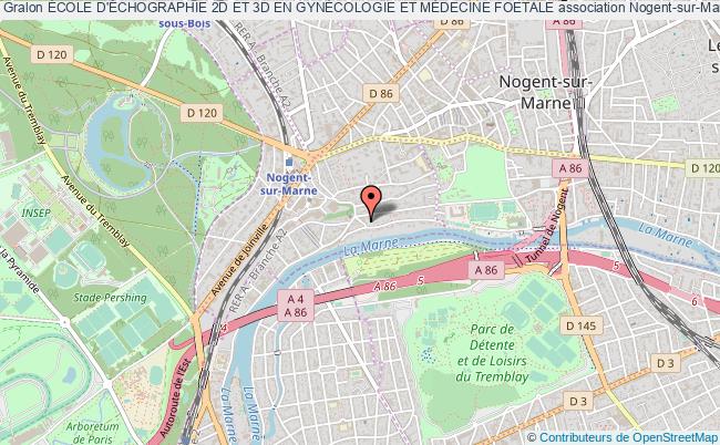 plan association École D'Échographie 2d Et 3d En GynÉcologie Et MÉdecine Foetale Nogent-sur-Marne
