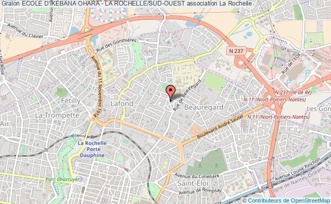 plan association Ecole D'ikebana Ohara - La Rochelle/sud-ouest La    Rochelle