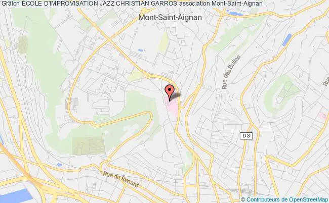 plan association École D'improvisation Jazz Christian Garros Mont-Saint-Aignan