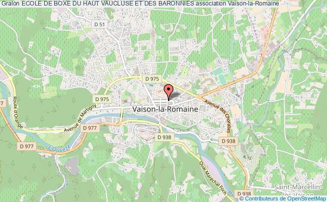 plan association Ecole De Boxe Du Haut Vaucluse Et Des Baronnies Vaison-la-Romaine