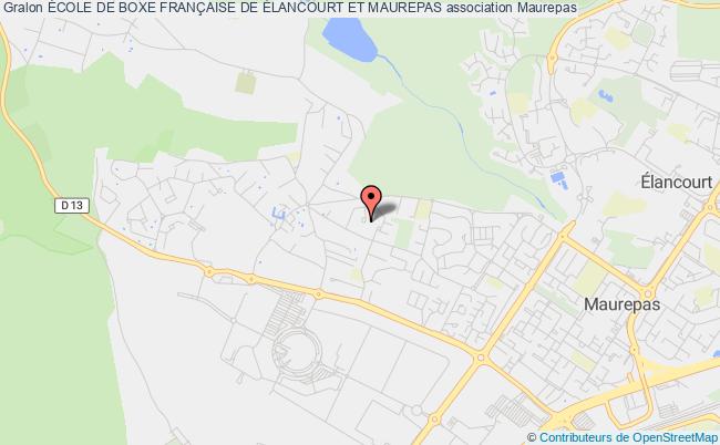 plan association École De Boxe FranÇaise De Élancourt Et Maurepas Maurepas