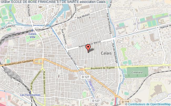 plan association Ecole De Boxe Francaise Et De Savate Calais