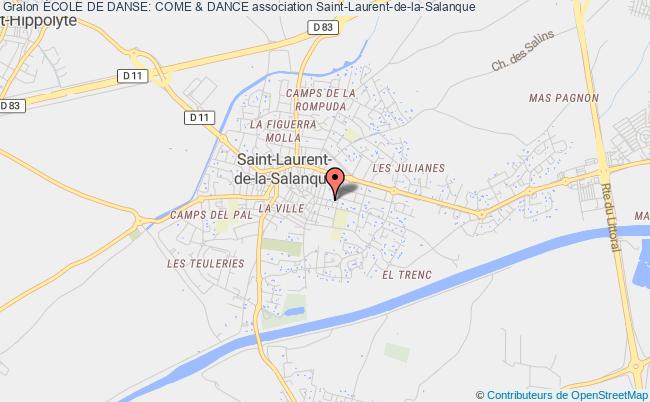 plan association École De Danse: Come & Dance Saint-Laurent-de-la-Salanque