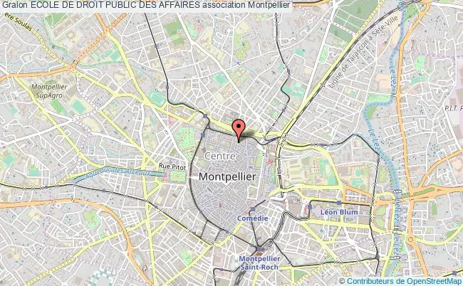 plan association Ecole De Droit Public Des Affaires Montpellier