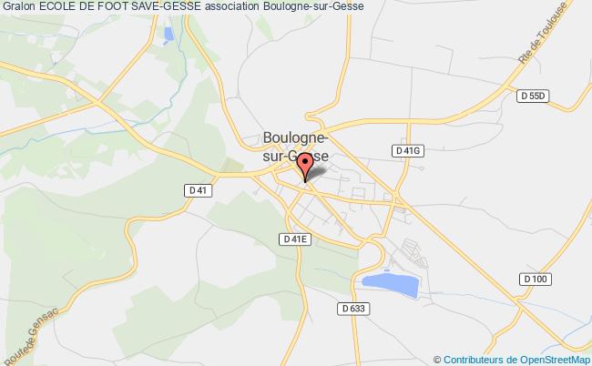 plan association Ecole De Foot Save-gesse Boulogne-sur-Gesse