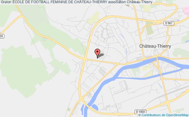 plan association École De Football FÉminine De ChÂteau-thierry Château-Thierry