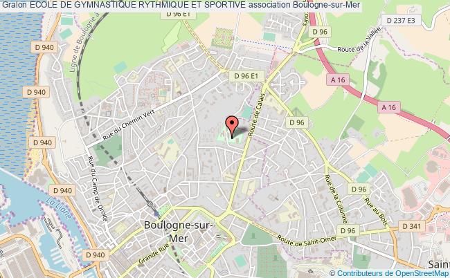 plan association Ecole De Gymnastique Rythmique Et Sportive Boulogne-sur-Mer