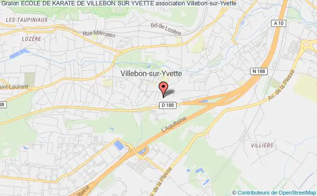 plan association Ecole De Karate De Villebon Sur Yvette Villebon-sur-Yvette