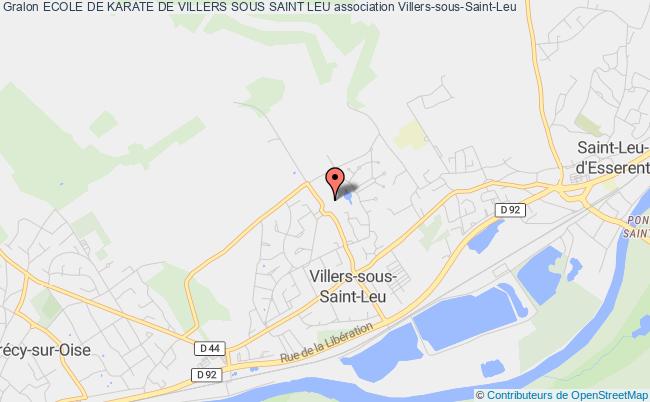 plan association Ecole De Karate De Villers Sous Saint Leu Villers-sous-Saint-Leu