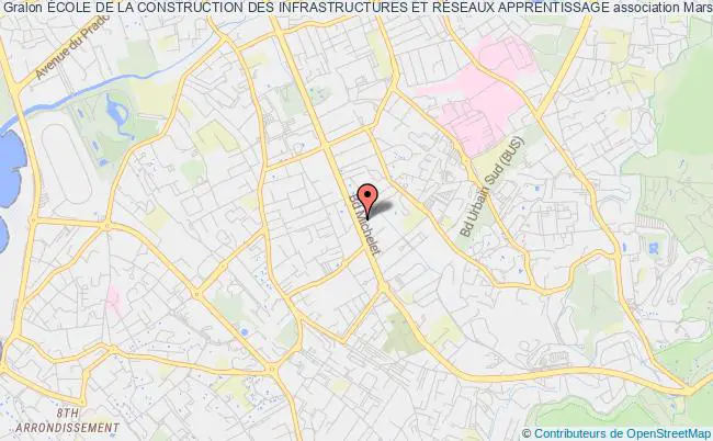 plan association École De La Construction Des Infrastructures Et RÉseaux Apprentissage Marseille