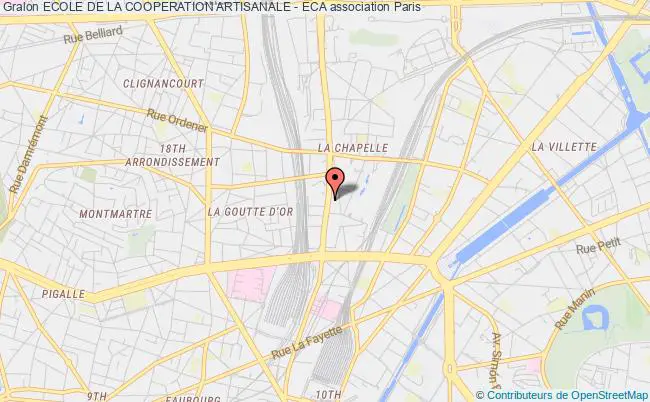 plan association Ecole De La Cooperation Artisanale - Eca Paris