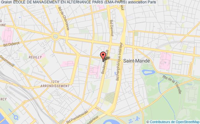 plan association Ecole De Management En Alternance Paris (ema-paris) Paris